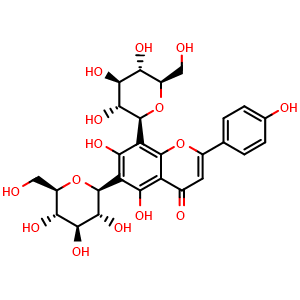 Chemical structure of Vicenin-2 , CAS 23666-13-9, AChemBlock U106612