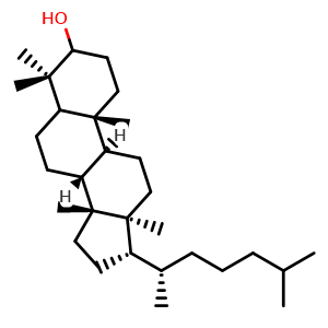 Chemical structure of Tirucallol , CAS 514-46-5, AChemBlock U106619