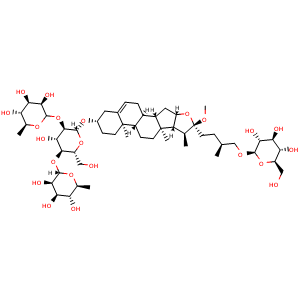 Chemical structure of Methylprotodioscin , CAS 54522-52-0, AChemBlock U106621