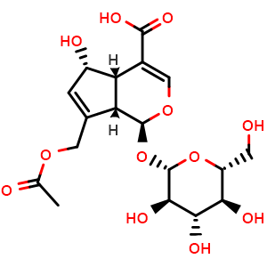 Chemical structure of Asperulosidic acid , CAS 25368-11-0, AChemBlock U106627