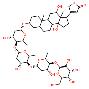 Chemical structure of Deslanoside , CAS 17598-65-1, AChemBlock U106632