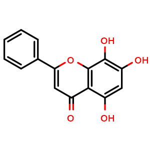 Chemical structure of Norwogonin , CAS 4443-09-8, AChemBlock U106644