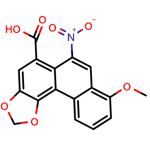 Chemical structure of Aristolochic acid A , CAS 313-67-7, AChemBlock U106654