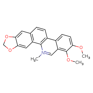 Chemical structure of Chelerythrine , CAS 34316-15-9, AChemBlock U106663