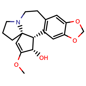 Chemical structure of Cephalotaxine , CAS 24316-19-6, AChemBlock U106678