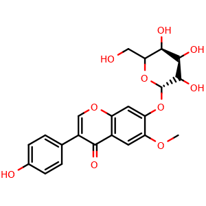 Chemical structure of Glycitin , CAS 40246-10-4, AChemBlock U106690