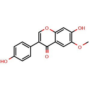 Chemical structure of Glycitein , CAS 40957-83-3, AChemBlock U106691