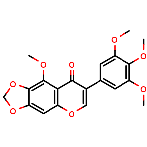 Chemical structure of Irisflorentin , CAS 41743-73-1, AChemBlock U106695
