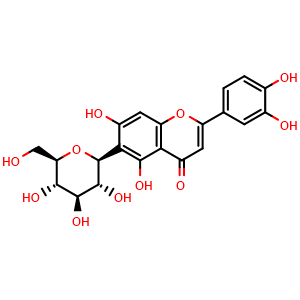 Chemical structure of Homoorientin , CAS 4261-42-1, AChemBlock U106697