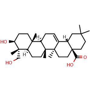 Chemical structure of Hederagenin , CAS 465-99-6, AChemBlock U106705