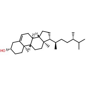 Chemical structure of Campesterol , CAS 474-62-4, AChemBlock U106715