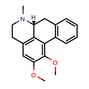 Chemical structure of Nuciferine , CAS 475-83-2, AChemBlock U106717