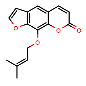 Chemical structure of Imperatorin , CAS 482-44-0, AChemBlock U106738