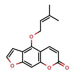 Chemical structure of Isoimperatorin , CAS 482-45-1, AChemBlock U106739