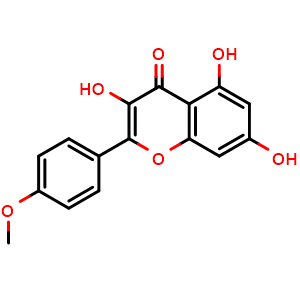 Chemical structure of Kaempferide , CAS 491-54-3, AChemBlock U106749