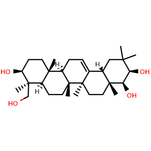 Chemical structure of Soyasapogenol A , CAS 508-01-0, AChemBlock U106765