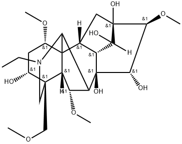 Chemical structure of Aconine , CAS 509-20-6, AChemBlock U106768