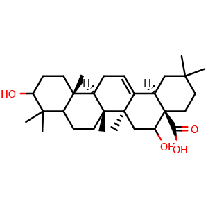 Chemical structure of Echinocystic acid , CAS 510-30-5, AChemBlock U106770