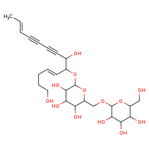 Chemical structure of Lobetyolinin , CAS 142451-48-7, AChemBlock U106772