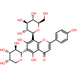 Chemical structure of Isoschaftoside , CAS 52012-29-0, AChemBlock U106777