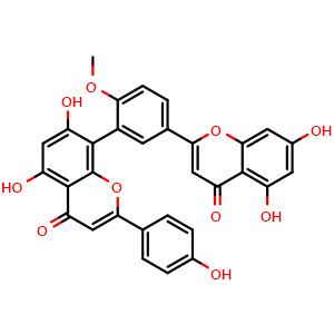 Chemical structure of Bilobetin , CAS 521-32-4, AChemBlock U106782