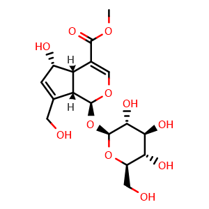 Chemical structure of 6-alpha-Hydroxygeniposide , CAS 52613-28-2, AChemBlock U106789
