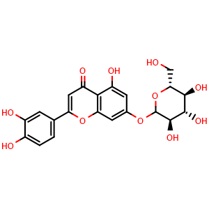 Chemical structure of Luteoloside , CAS 5373-11-5, AChemBlock U106796