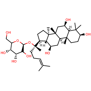 Chemical structure of Ginsenoside F1 , CAS 53963-43-2, AChemBlock U106798
