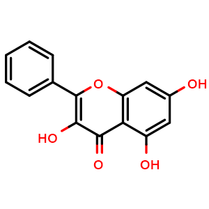 Chemical structure of Galangin , CAS 548-83-4, AChemBlock U106805