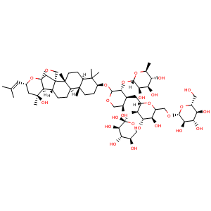 Chemical structure of Jujuboside A , CAS 55466-04-1, AChemBlock U106816