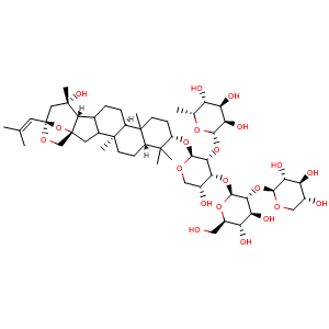 Chemical structure of Jujuboside B , CAS 55466-05-2, AChemBlock U106817