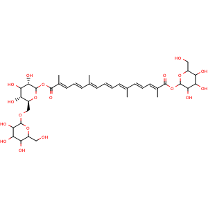 Chemical structure of Crocin II , CAS 55750-84-0, AChemBlock U106819