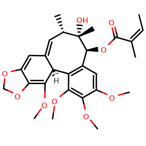 Chemical structure of Schisantherin B , CAS 58546-55-7, AChemBlock U106828