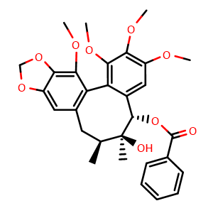 Chemical structure of Schizantherin A , CAS 58546-56-8, AChemBlock U106829