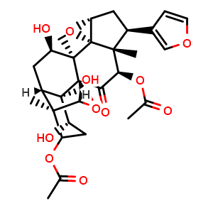 Chemical structure of Toosendanin , CAS 58812-37-6, AChemBlock U106834