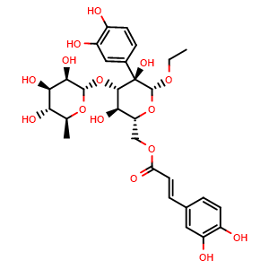 Chemical structure of Isoacteoside , CAS 61303-13-7, AChemBlock U106847