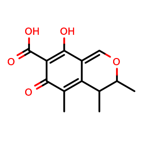 Chemical structure of Cltrinin , CAS 518-75-2, AChemBlock U106859