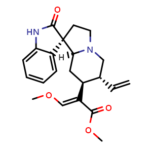 Chemical structure of Corynoxeine , CAS 630-94-4, AChemBlock U106862