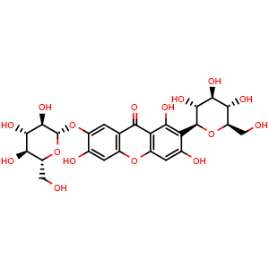 Chemical structure of Neomangiferin , CAS 64809-67-2, AChemBlock U106870