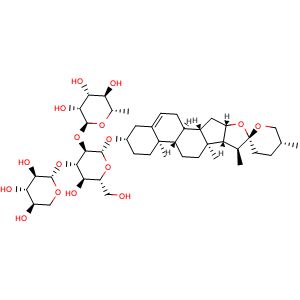 Chemical structure of Ophiopogonin D' , CAS 65604-80-0, AChemBlock U106872