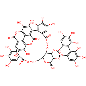 Chemical structure of Punicalagin , CAS 65995-63-3, AChemBlock U106873