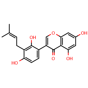 Chemical structure of Licoisoflavone A , CAS 66056-19-7, AChemBlock U106874