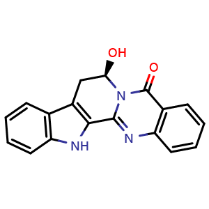 Chemical structure of 7β-Hydroxyrutaecarpine , CAS 163815-35-8, AChemBlock U106888