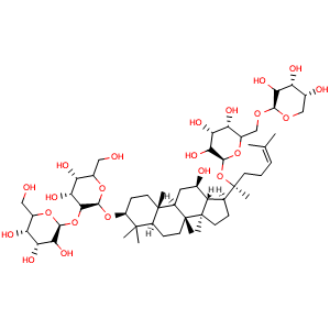Chemical structure of Ginsenoside Rb3 , CAS 68406-26-8, AChemBlock U106890