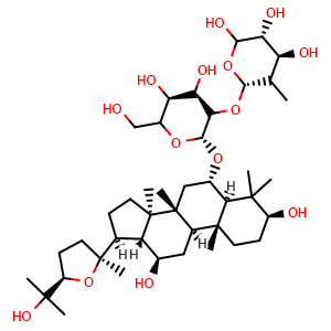 Chemical structure of Pseudoginsenoside F11 , CAS 69884-00-0, AChemBlock U106902