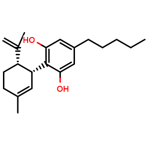 Chemical structure of Cannabidiol , CAS 152697-81-9, AChemBlock U106905