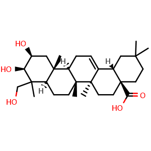 Chemical structure of Bayogenin , CAS 6989-24-8, AChemBlock U106911