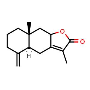 Chemical structure of Atractylenolide II , CAS 73069-14-4, AChemBlock U106915