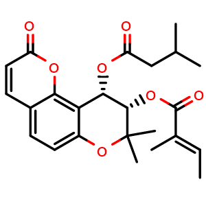 Chemical structure of Praeruptorin E , CAS 78478-28-1, AChemBlock U106943