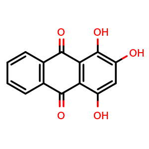 Chemical structure of Purpurin , CAS 81-54-9, AChemBlock U106962